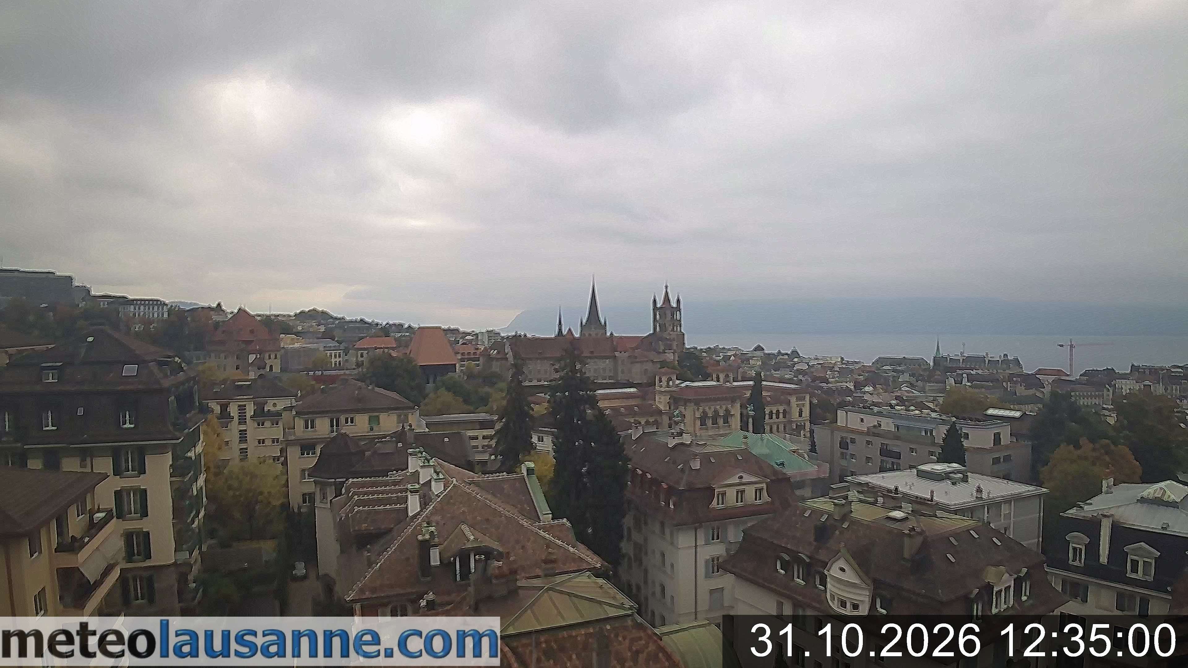 Archiv Foto Webcam Lausanne - Genfer See