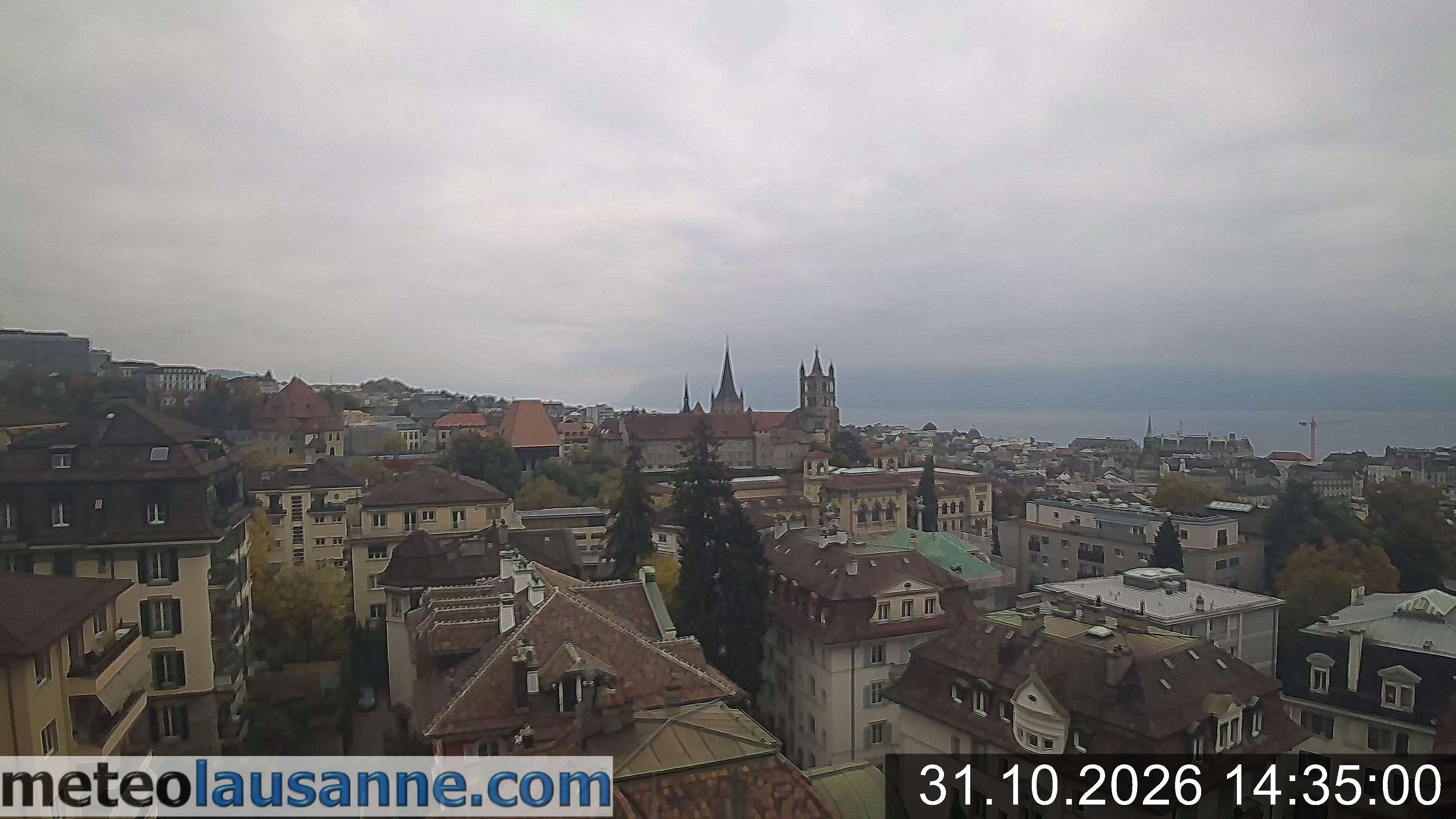 Archiv Foto Webcam Lausanne - Genfer See