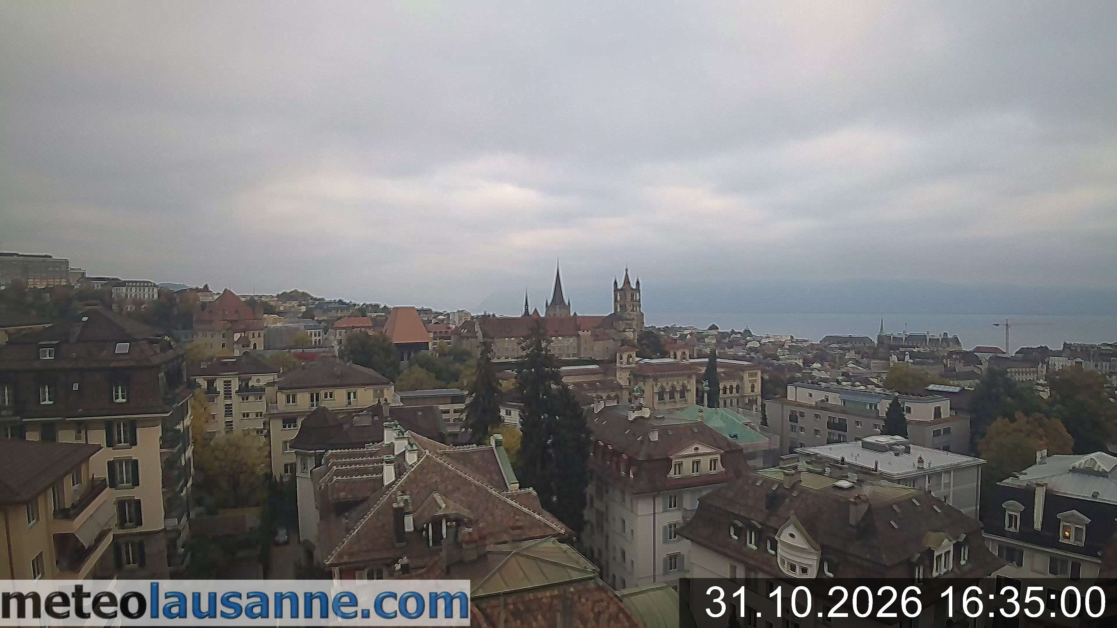 Archiv Foto Webcam Lausanne - Genfer See