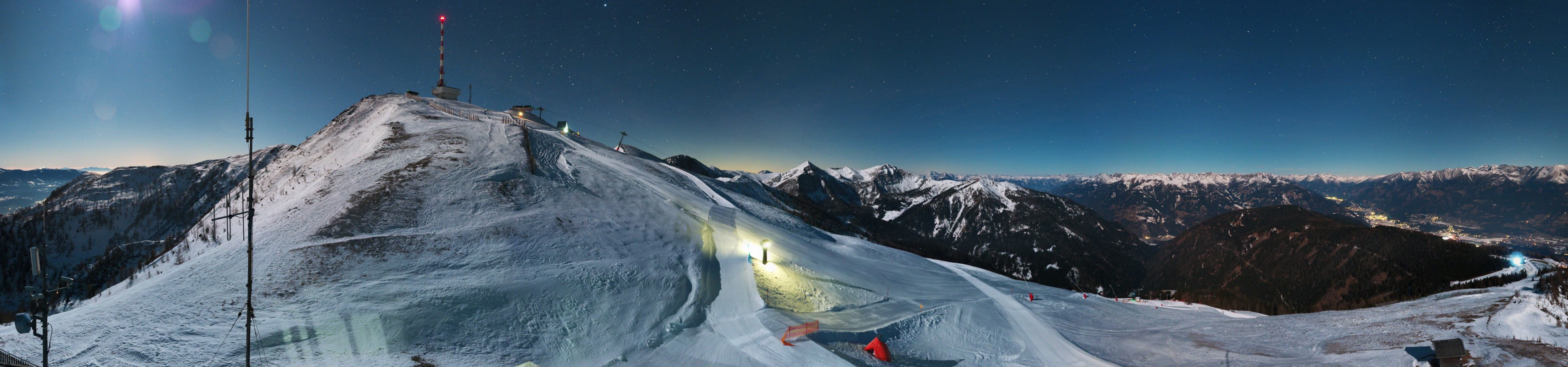 Archiv Foto Webcam Goldeck: Panoramablick Gipfel