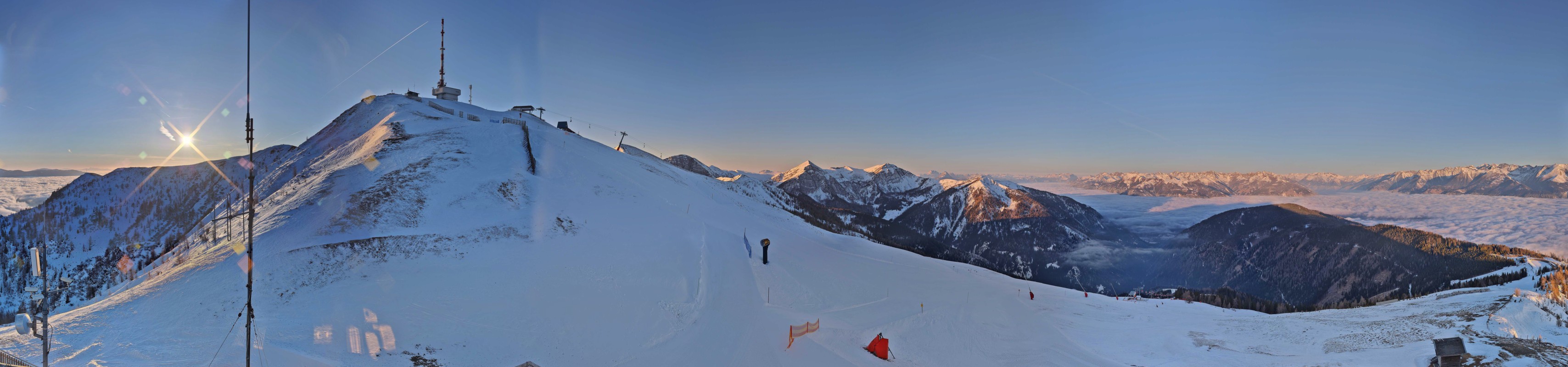 Archiv Foto Webcam Goldeck: Panoramablick Gipfel