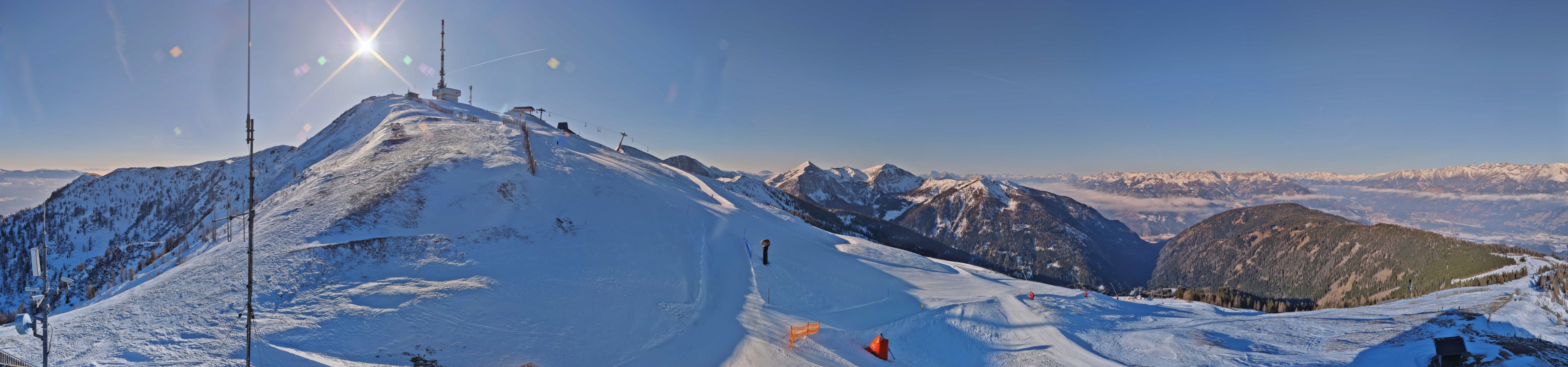 Archiv Foto Webcam Goldeck: Panoramablick Gipfel