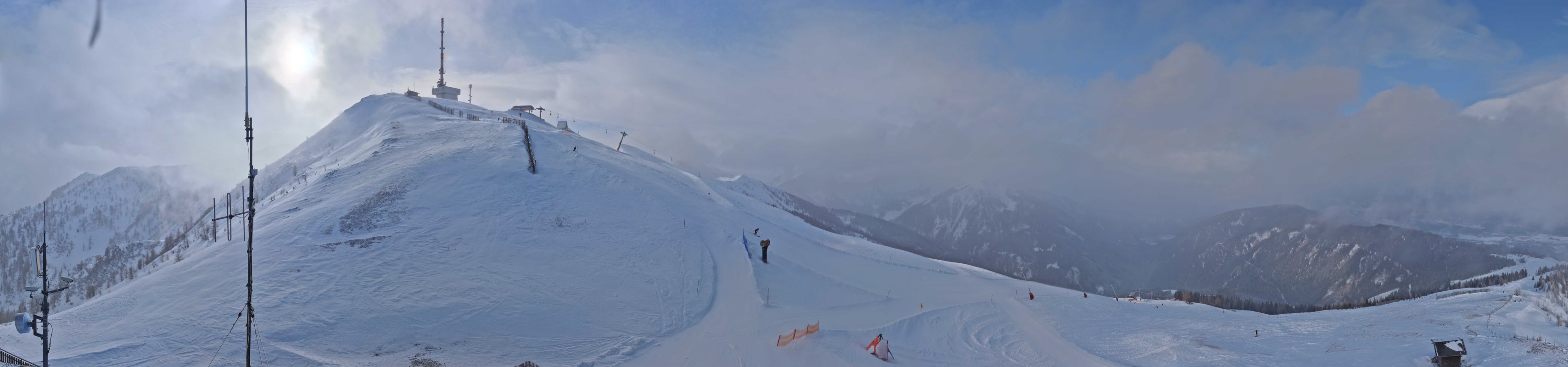 Archiv Foto Webcam Goldeck: Panoramablick Gipfel