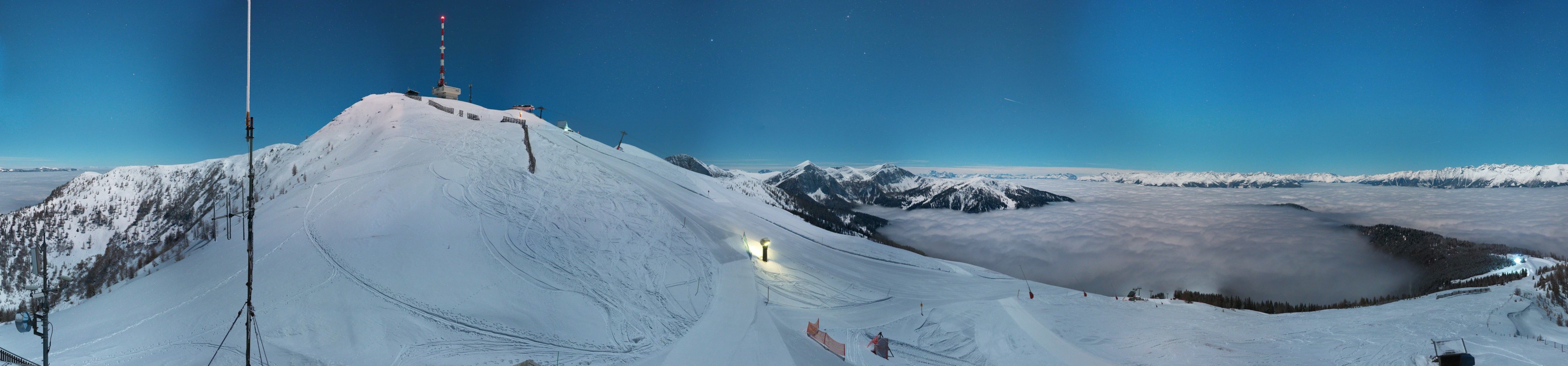 Archiv Foto Webcam Goldeck: Panoramablick Gipfel