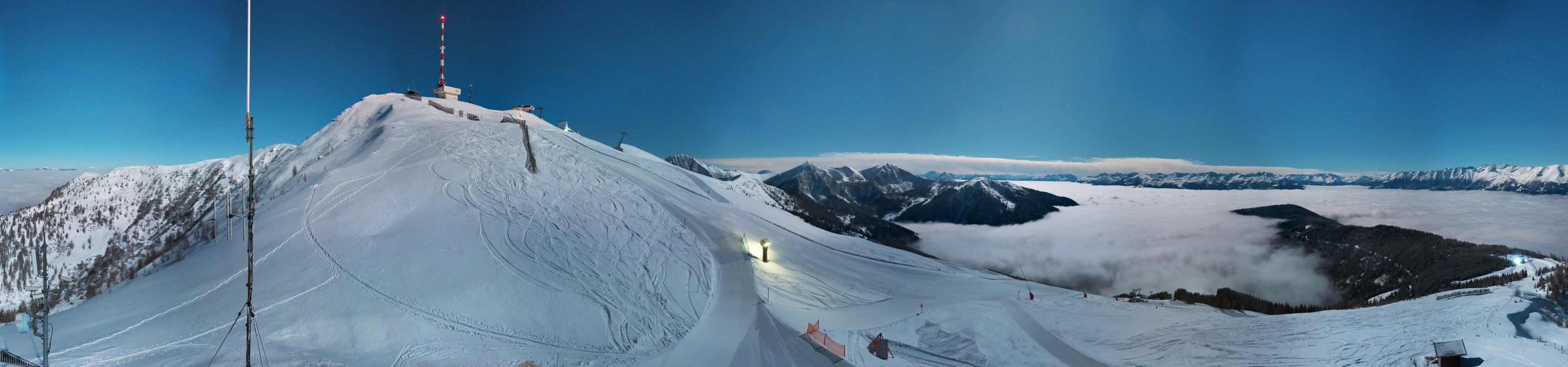 Archiv Foto Webcam Goldeck: Panoramablick Gipfel