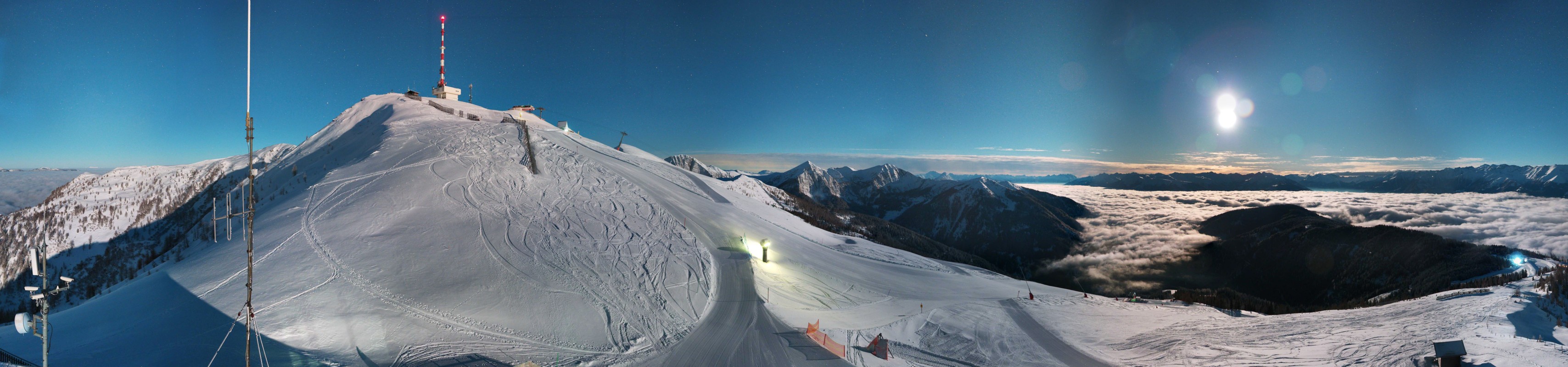 Archiv Foto Webcam Goldeck: Panoramablick Gipfel