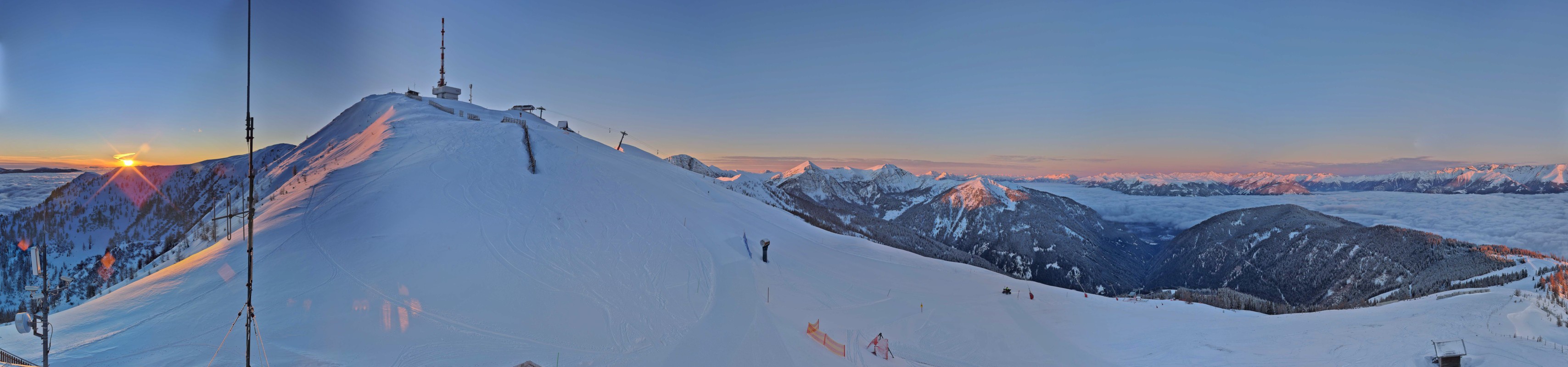 Archiv Foto Webcam Goldeck: Panoramablick Gipfel