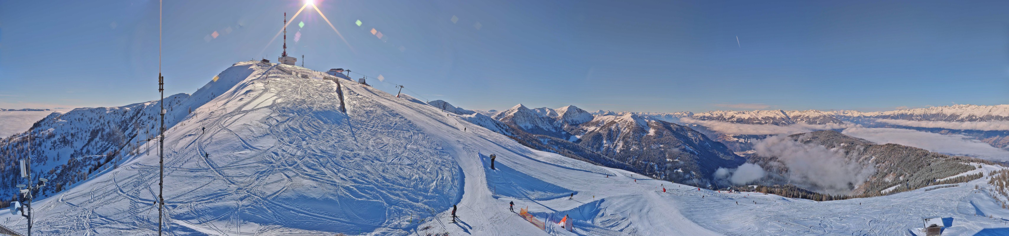 Archiv Foto Webcam Goldeck: Panoramablick Gipfel