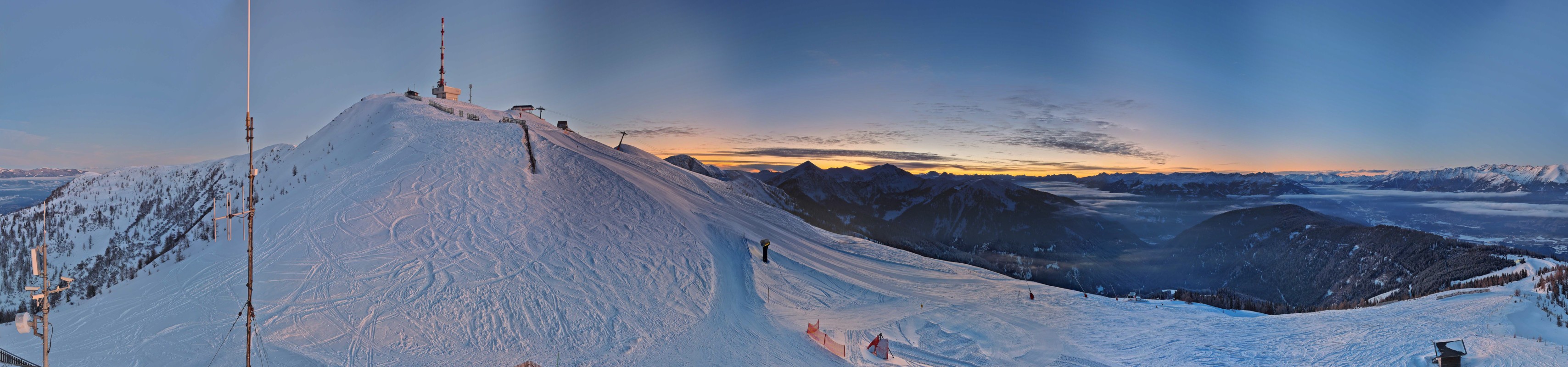 Archiv Foto Webcam Goldeck: Panoramablick Gipfel