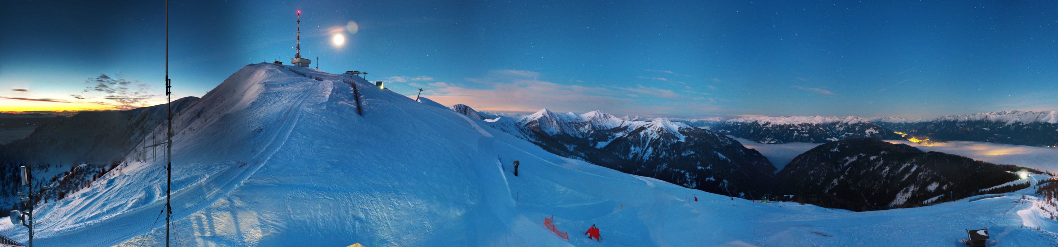 Archiv Foto Webcam Goldeck: Panoramablick Gipfel