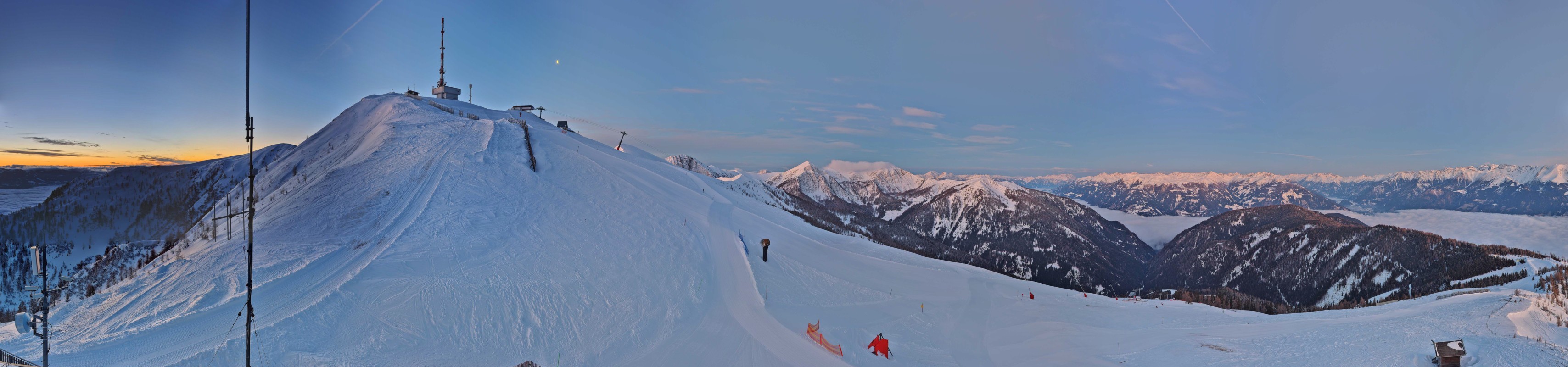 Archiv Foto Webcam Goldeck: Panoramablick Gipfel