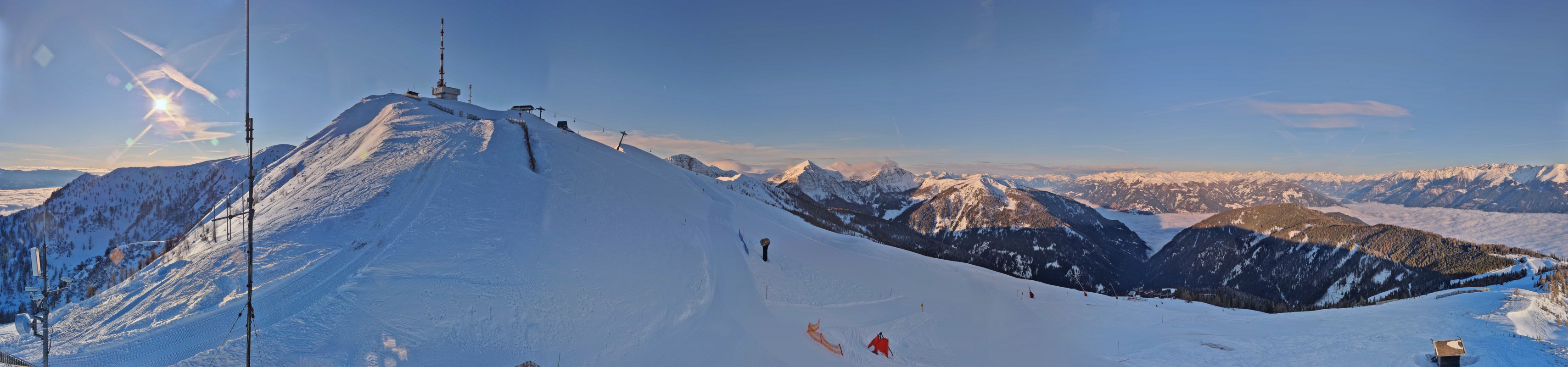 Archiv Foto Webcam Goldeck: Panoramablick Gipfel