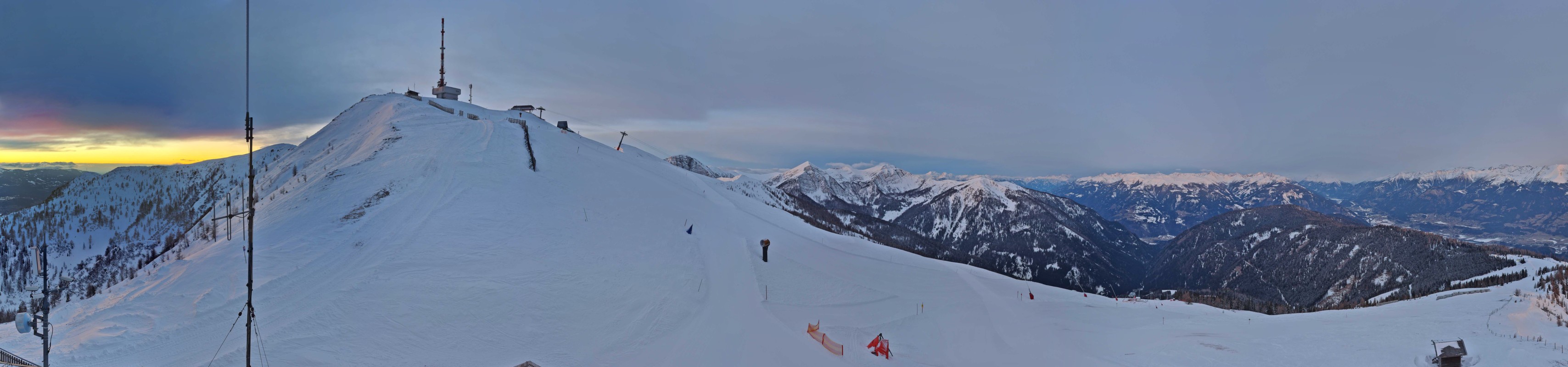 Archiv Foto Webcam Goldeck: Panoramablick Gipfel