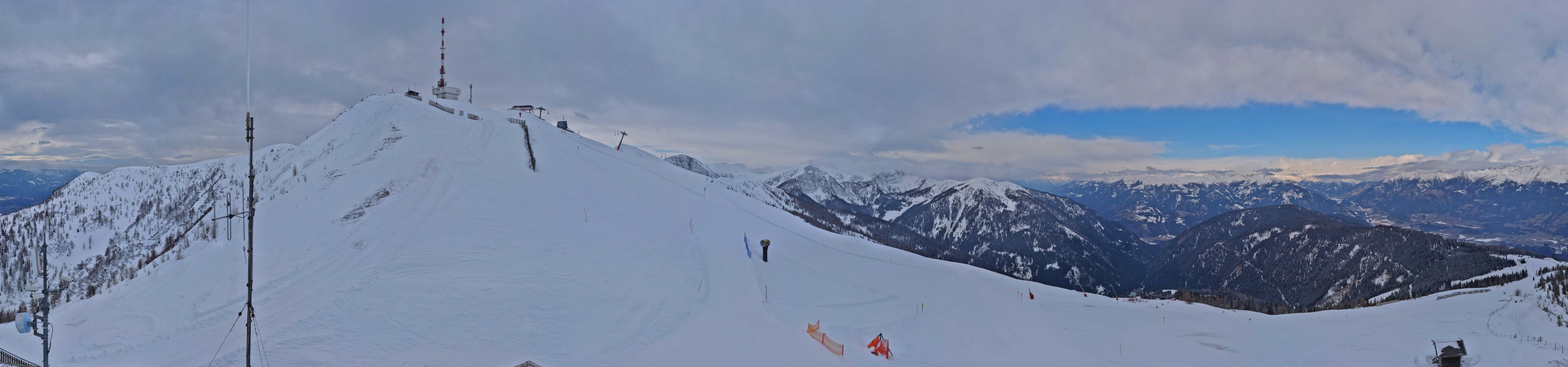 Archiv Foto Webcam Goldeck: Panoramablick Gipfel