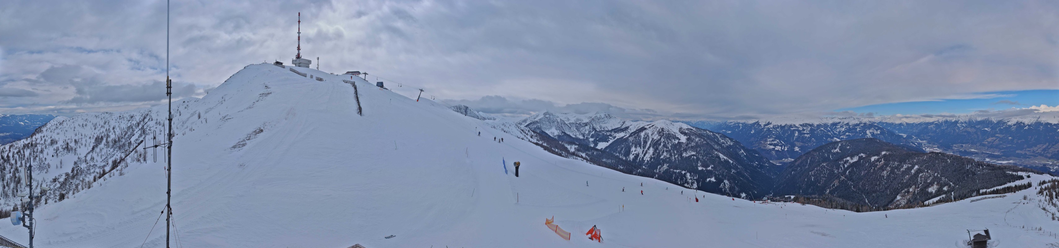 Archiv Foto Webcam Goldeck: Panoramablick Gipfel