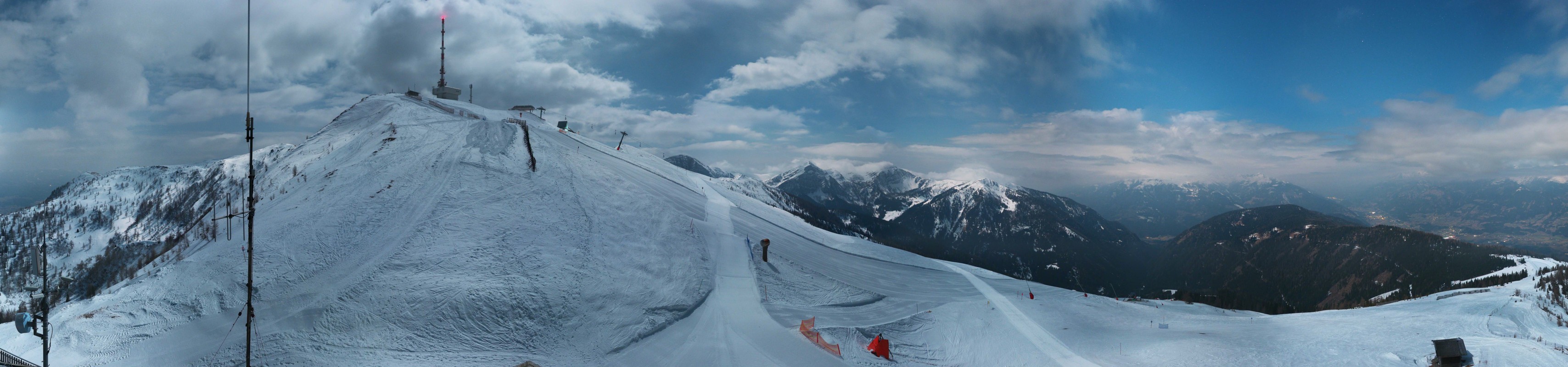 Archiv Foto Webcam Goldeck: Panoramablick Gipfel