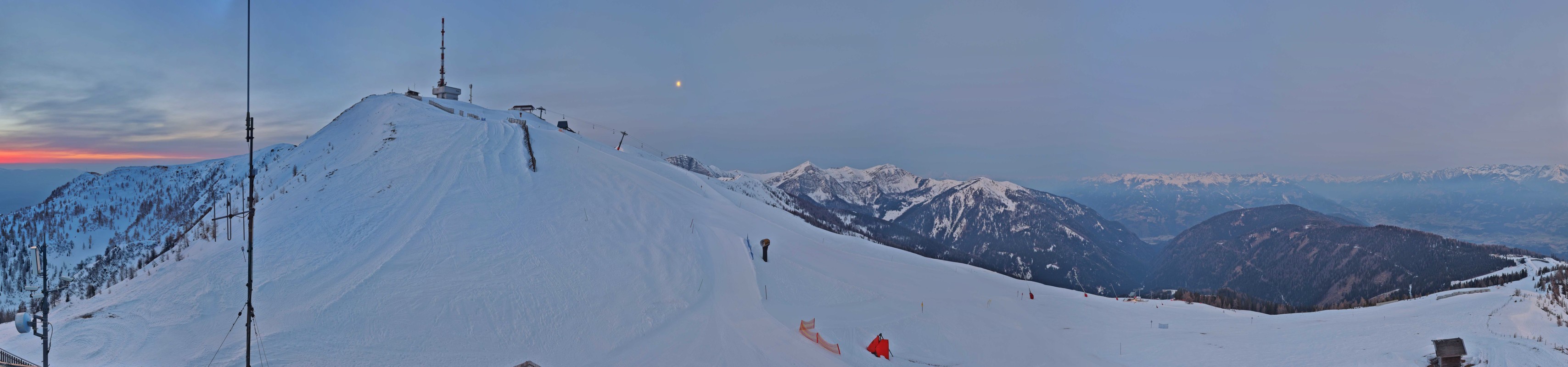 Archiv Foto Webcam Goldeck: Panoramablick Gipfel