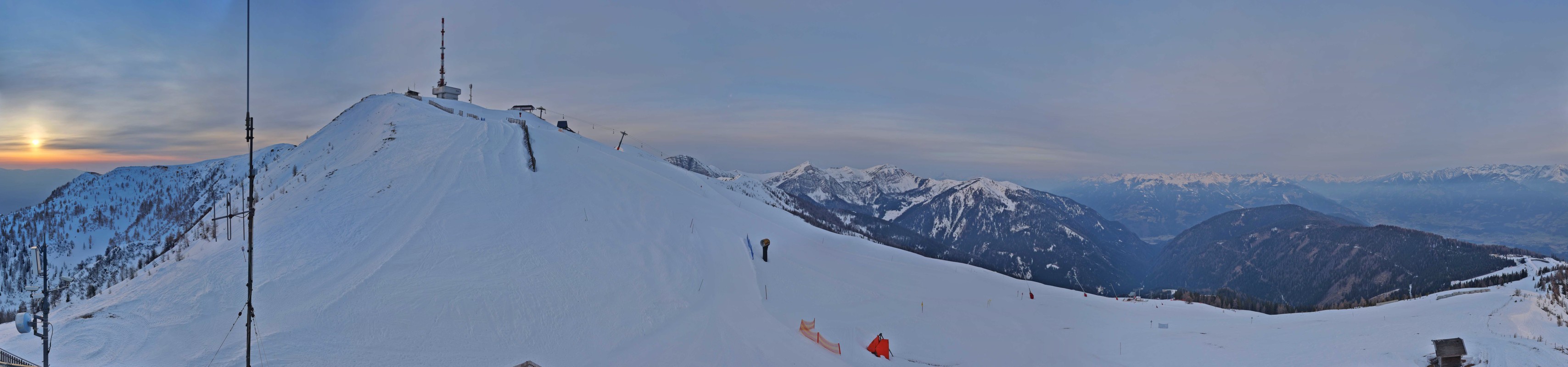 Archiv Foto Webcam Goldeck: Panoramablick Gipfel