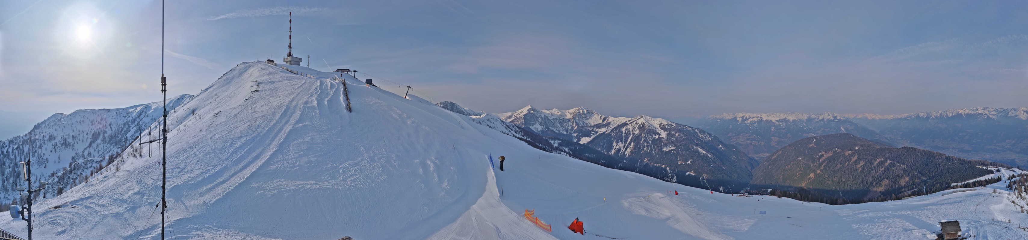 Archiv Foto Webcam Goldeck: Panoramablick Gipfel