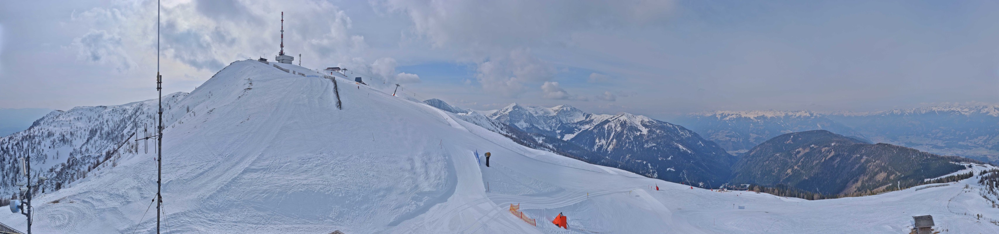 Archiv Foto Webcam Goldeck: Panoramablick Gipfel