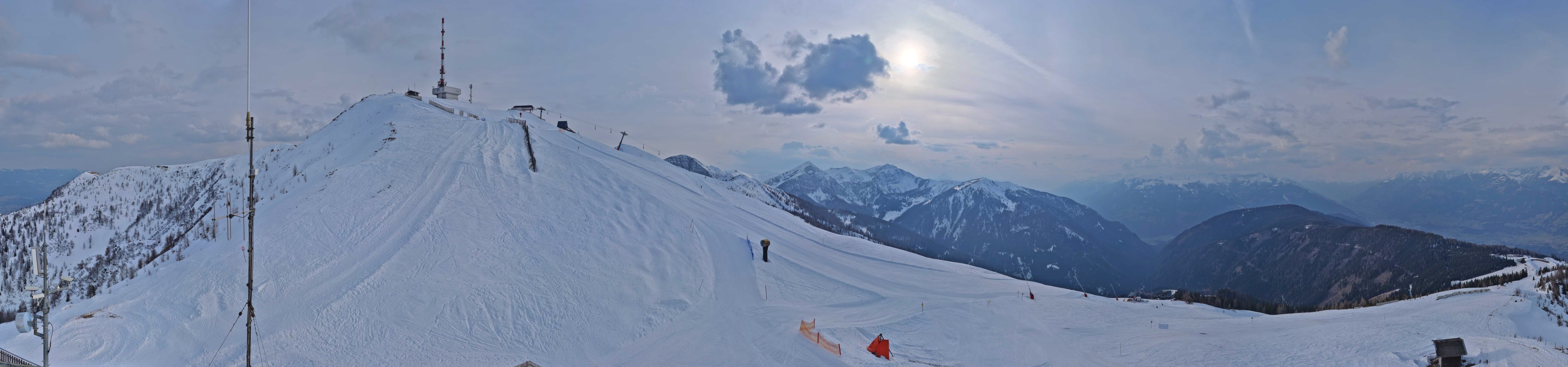 Archiv Foto Webcam Goldeck: Panoramablick Gipfel