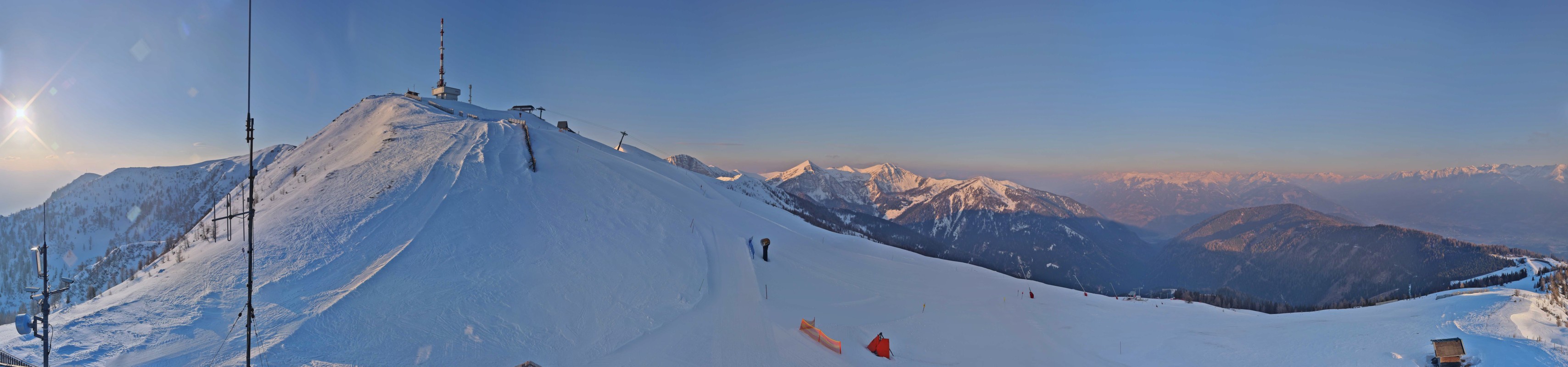 Archiv Foto Webcam Goldeck: Panoramablick Gipfel