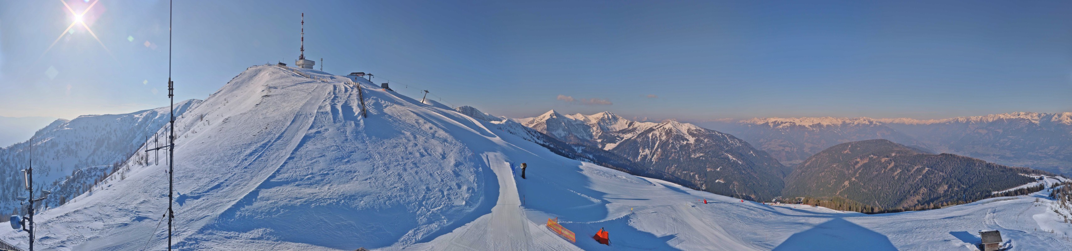 Archiv Foto Webcam Goldeck: Panoramablick Gipfel