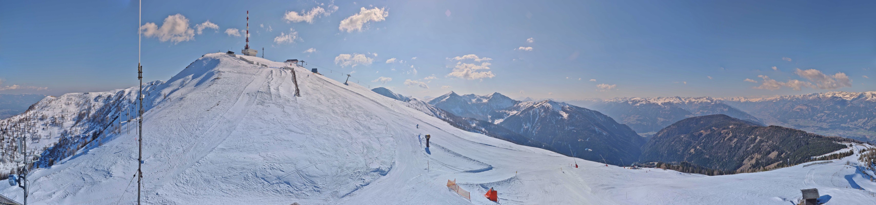 Archiv Foto Webcam Goldeck: Panoramablick Gipfel