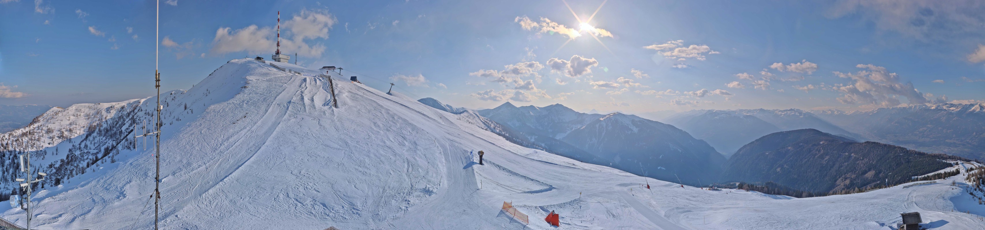 Archiv Foto Webcam Goldeck: Panoramablick Gipfel