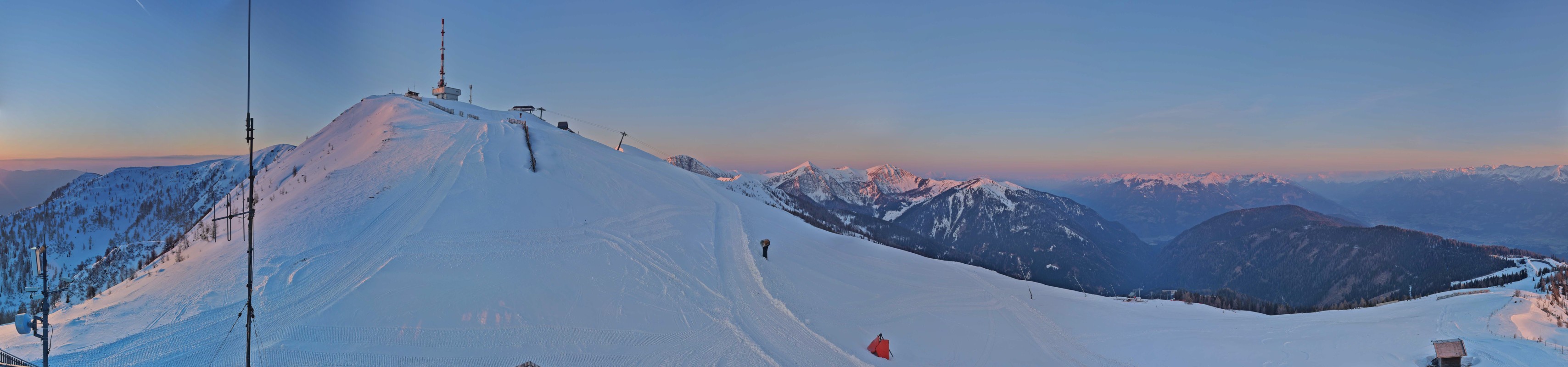 Archiv Foto Webcam Goldeck: Panoramablick Gipfel