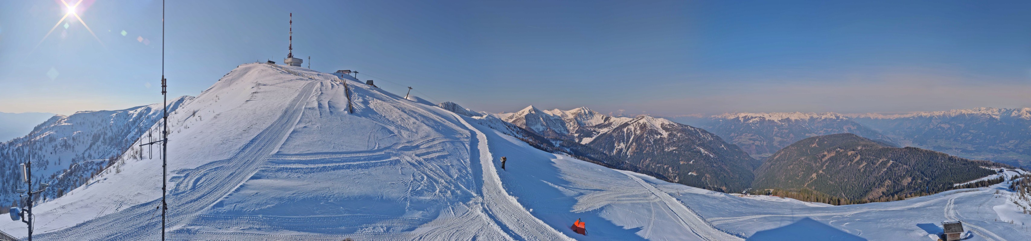 Archiv Foto Webcam Goldeck: Panoramablick Gipfel