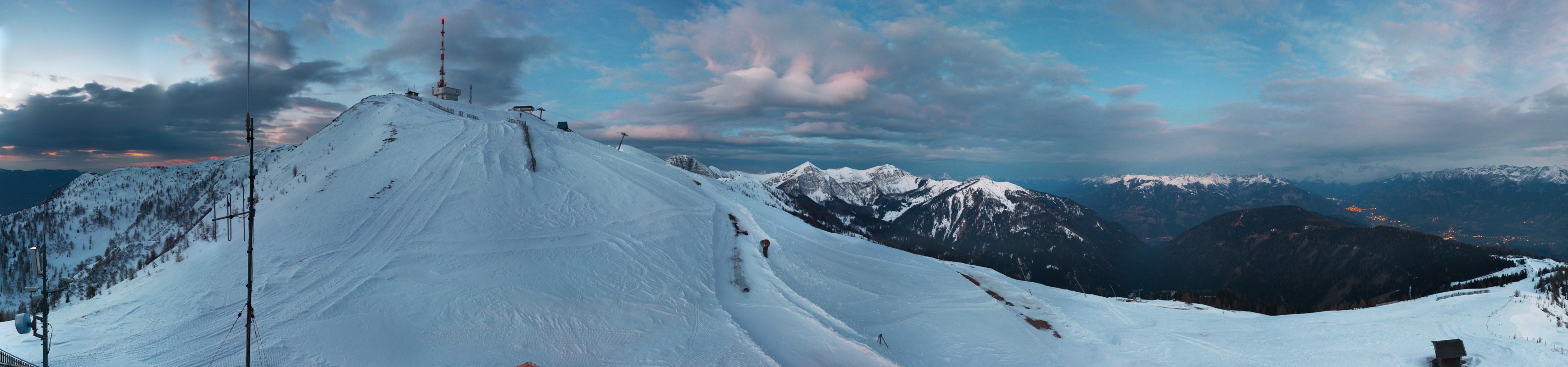 Archiv Foto Webcam Goldeck: Panoramablick Gipfel