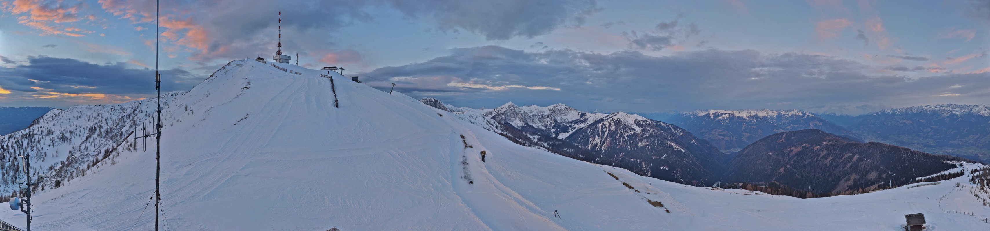 Archiv Foto Webcam Goldeck: Panoramablick Gipfel