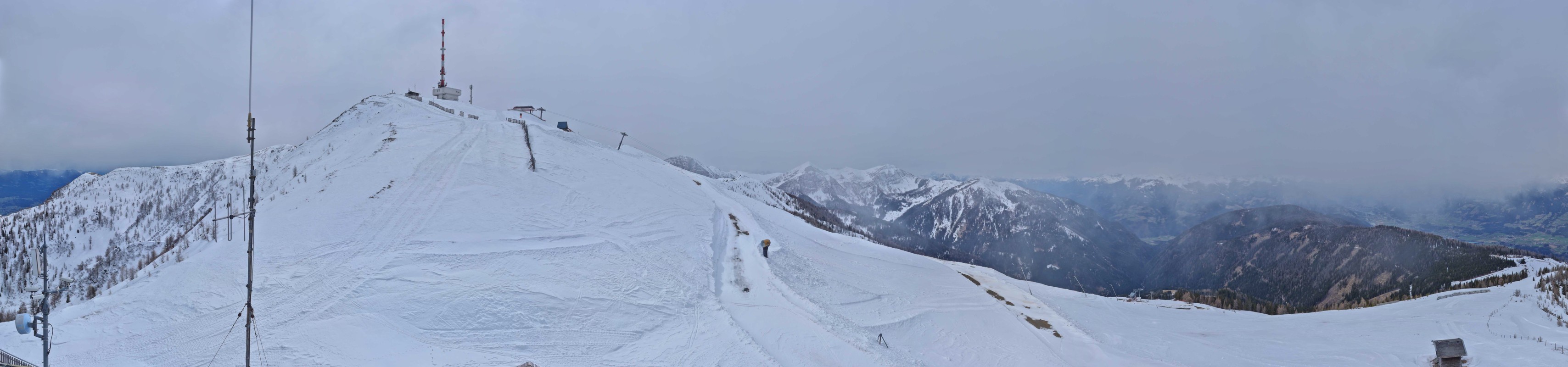 Archiv Foto Webcam Goldeck: Panoramablick Gipfel
