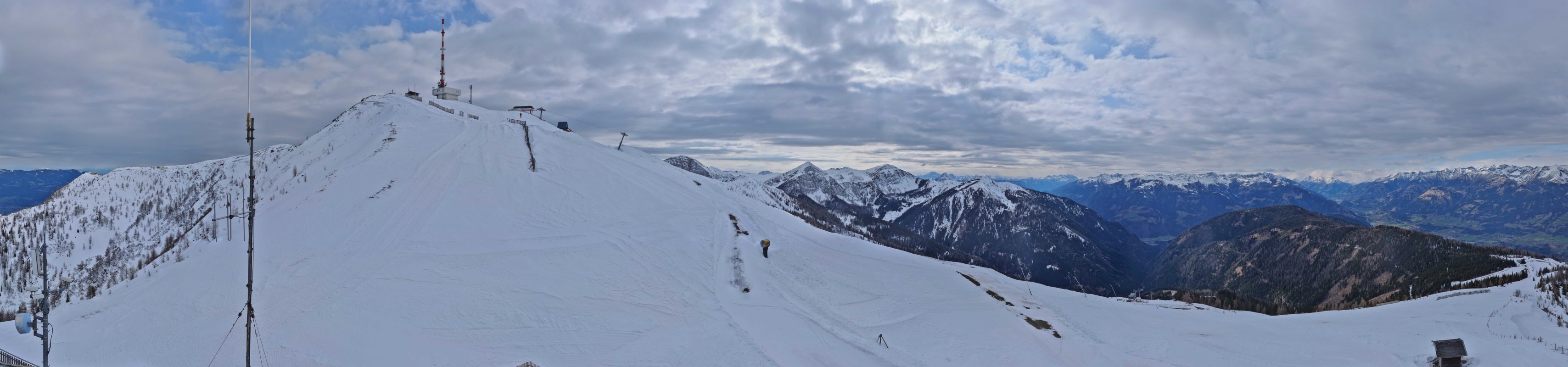 Archiv Foto Webcam Goldeck: Panoramablick Gipfel