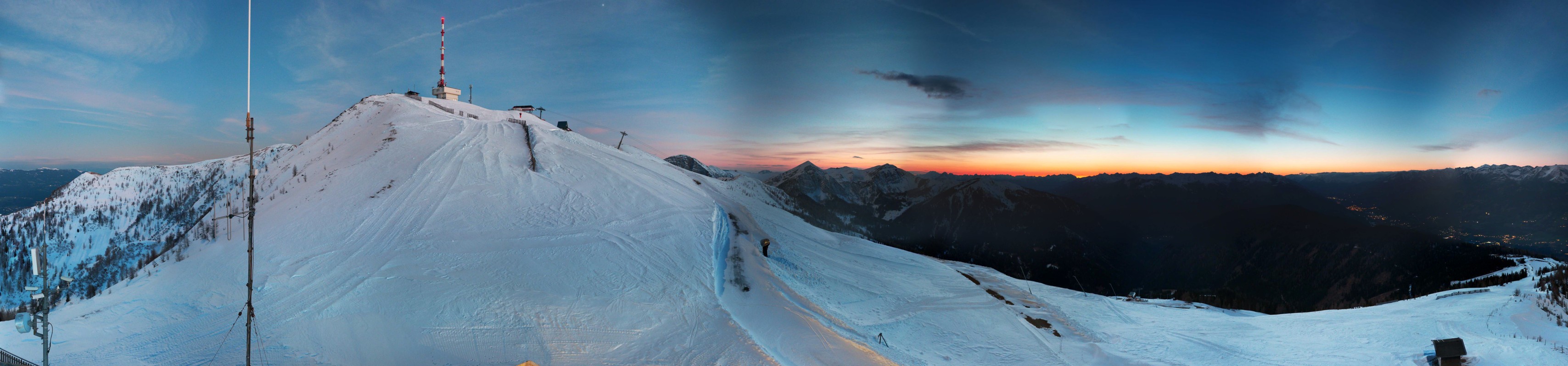 Archiv Foto Webcam Goldeck: Panoramablick Gipfel
