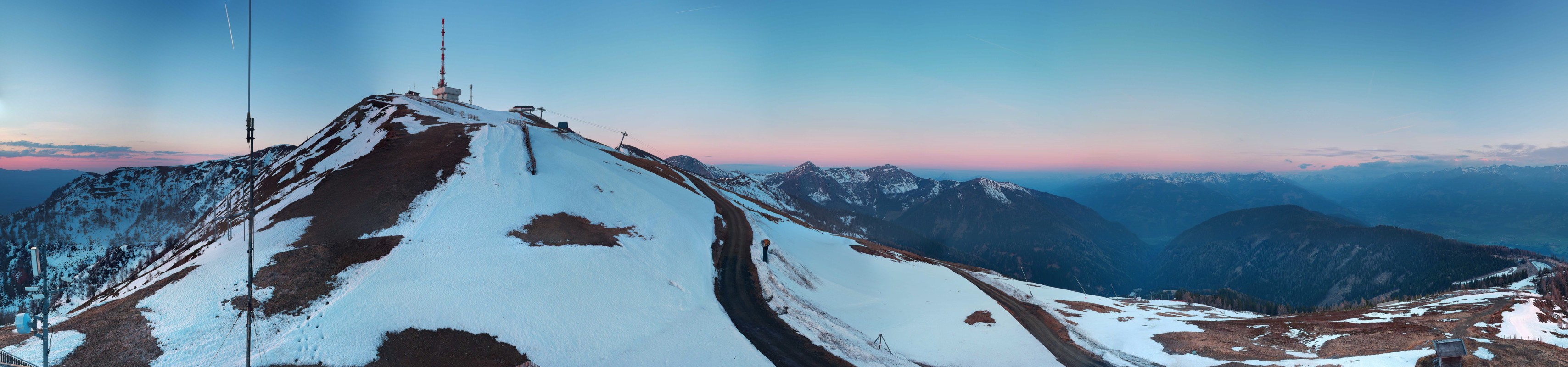 Archiv Foto Webcam Goldeck: Panoramablick Gipfel