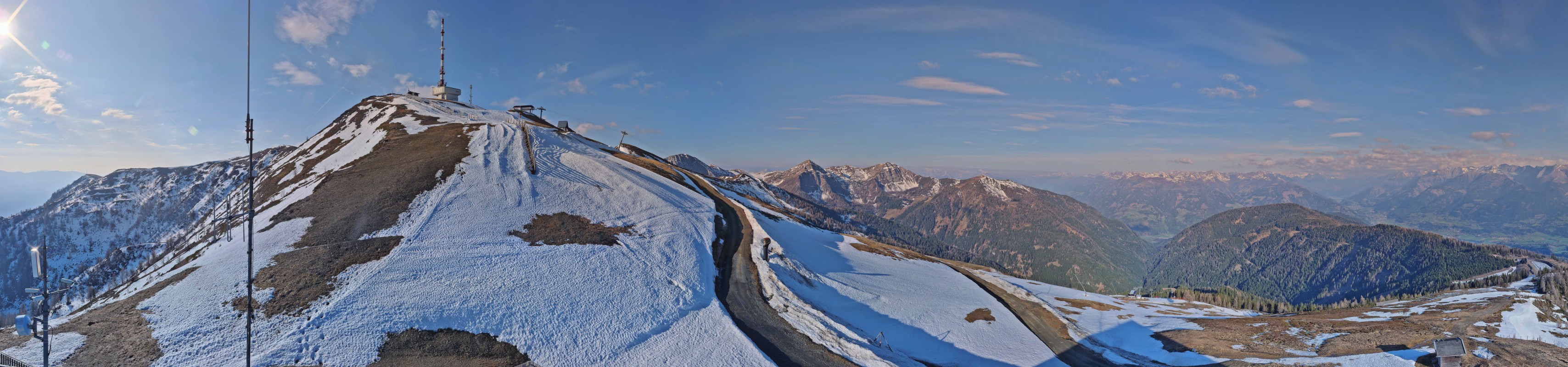Archiv Foto Webcam Goldeck: Panoramablick Gipfel