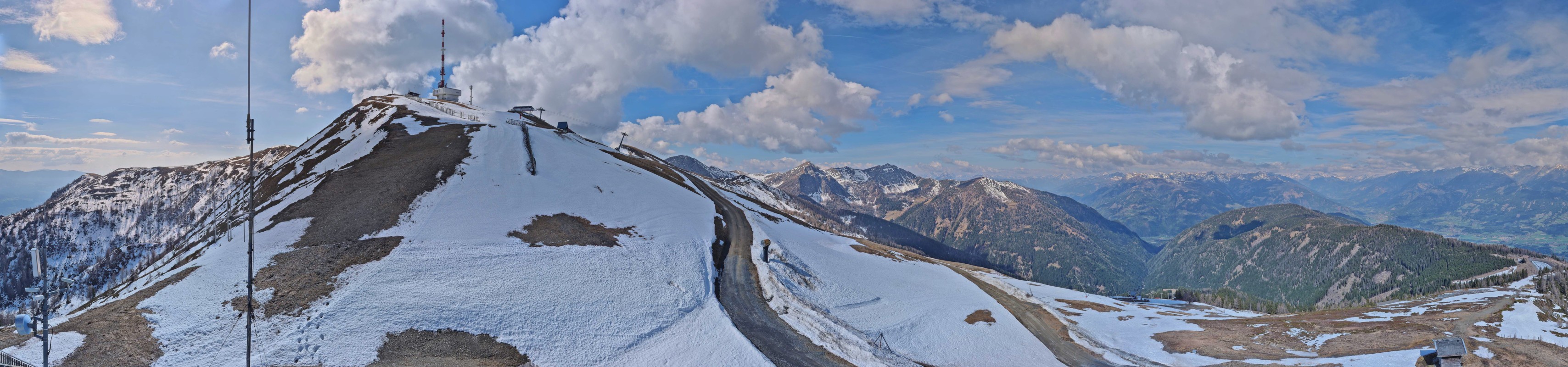 Archiv Foto Webcam Goldeck: Panoramablick Gipfel