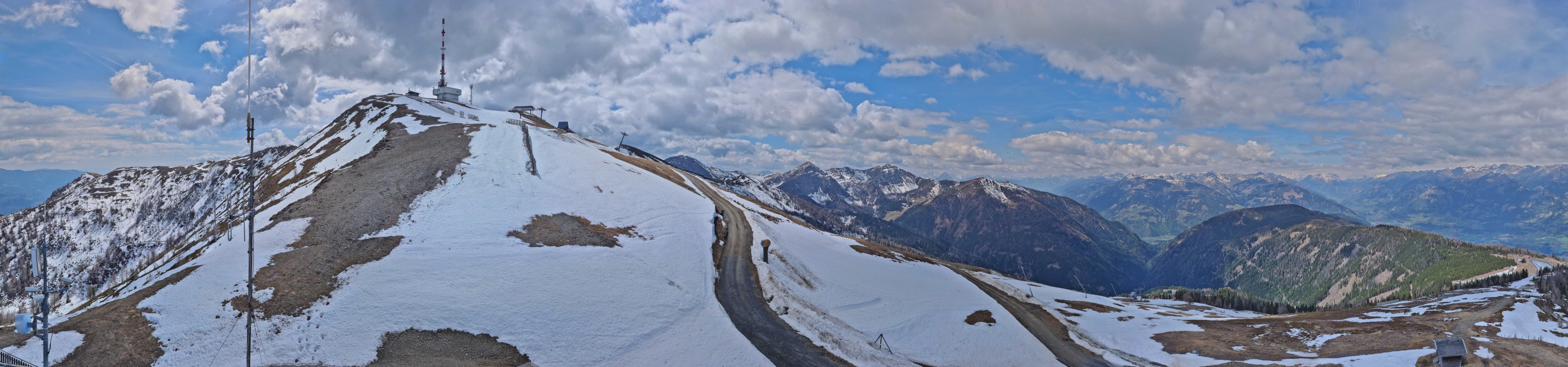 Archiv Foto Webcam Goldeck: Panoramablick Gipfel