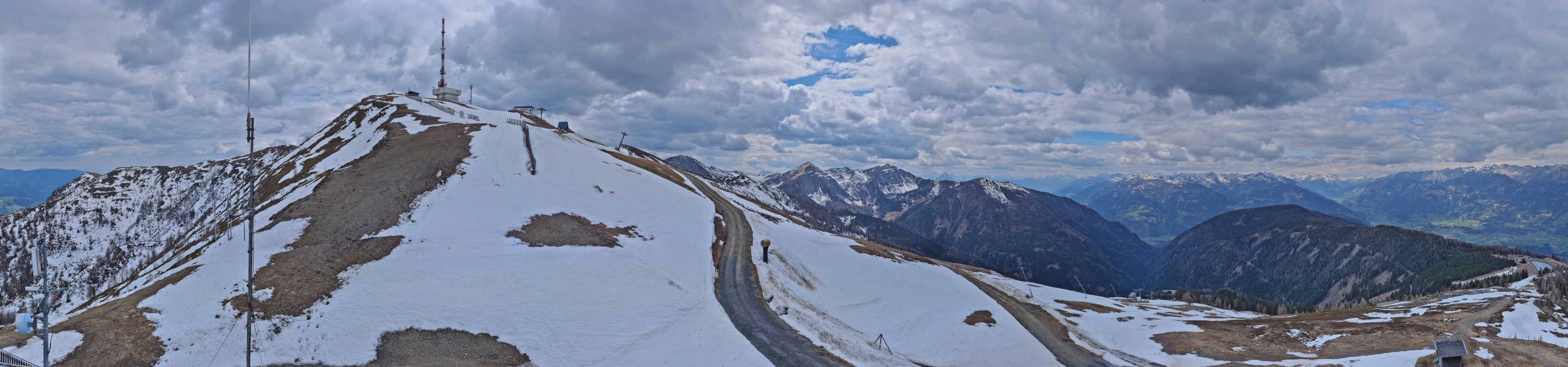 Archiv Foto Webcam Goldeck: Panoramablick Gipfel