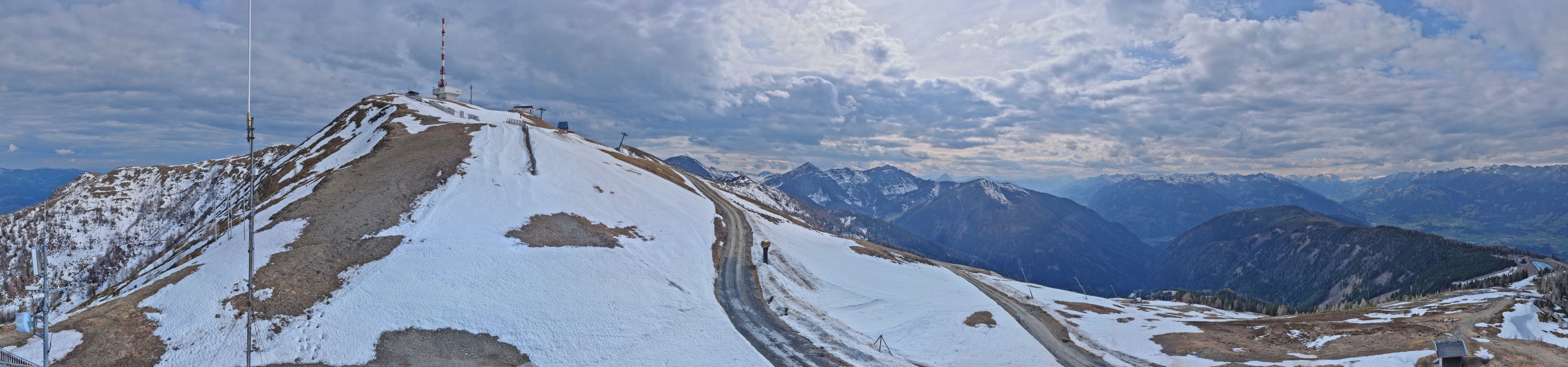 Archiv Foto Webcam Goldeck: Panoramablick Gipfel