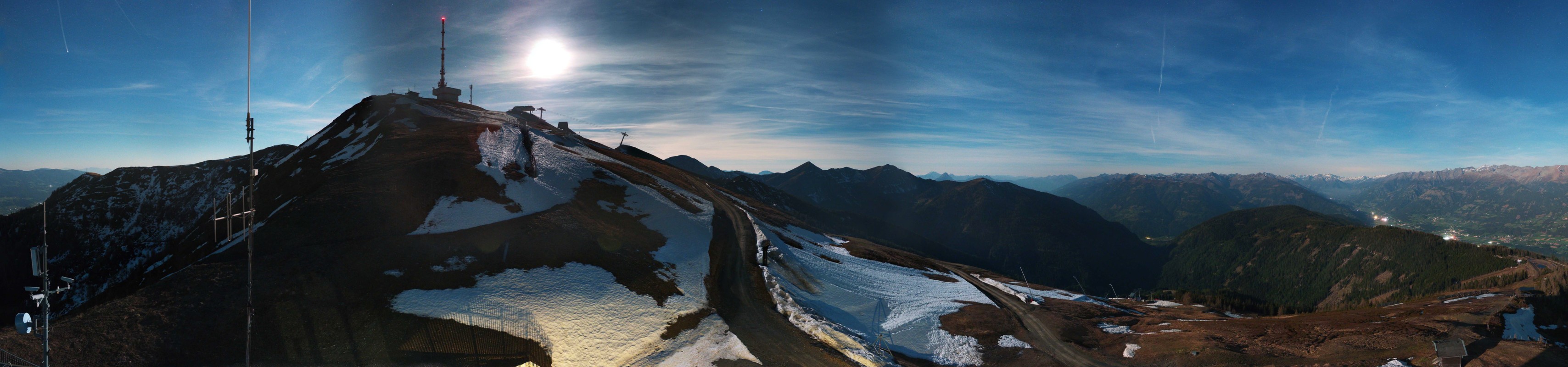 Archiv Foto Webcam Goldeck: Panoramablick Gipfel