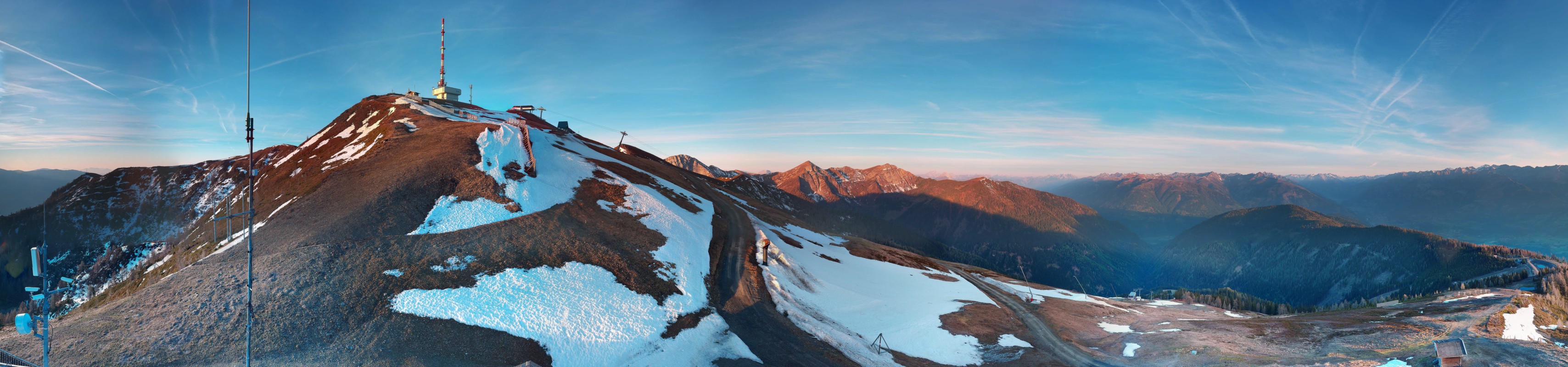 Archiv Foto Webcam Goldeck: Panoramablick Gipfel