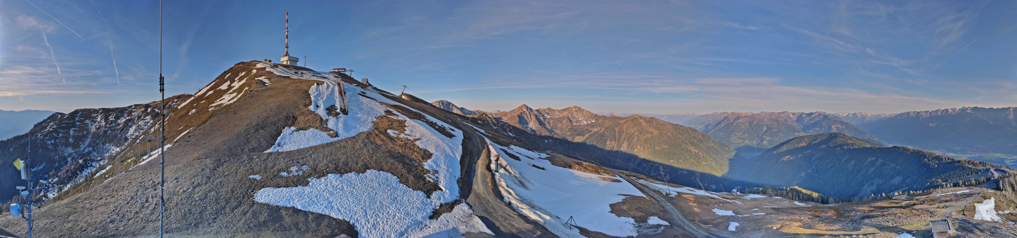 Archiv Foto Webcam Goldeck: Panoramablick Gipfel