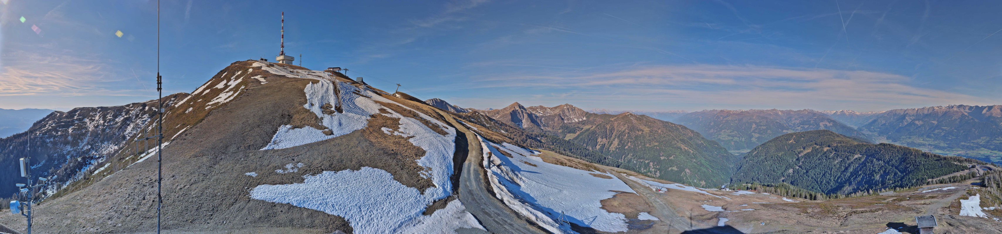 Archiv Foto Webcam Goldeck: Panoramablick Gipfel