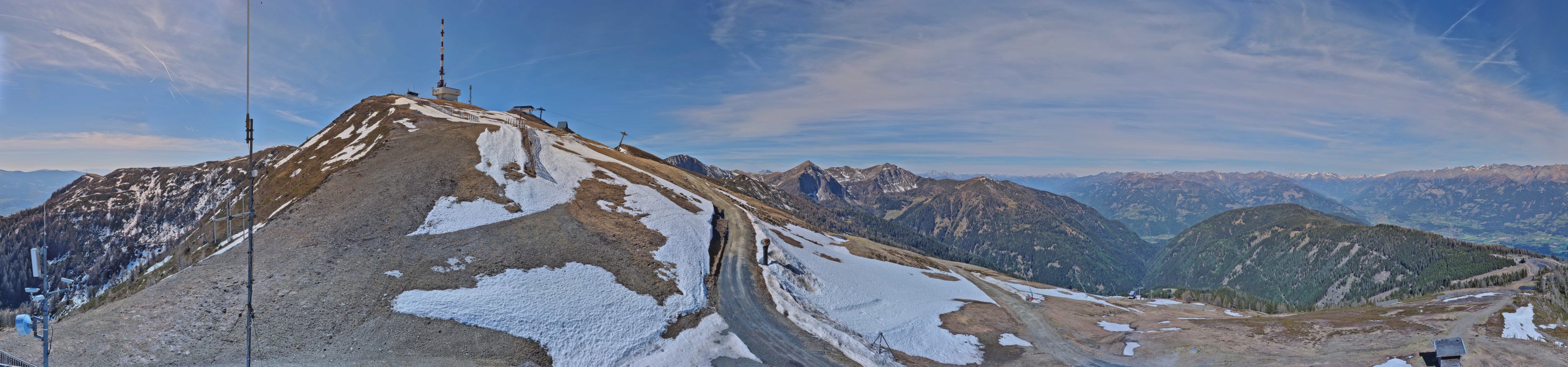 Archiv Foto Webcam Goldeck: Panoramablick Gipfel