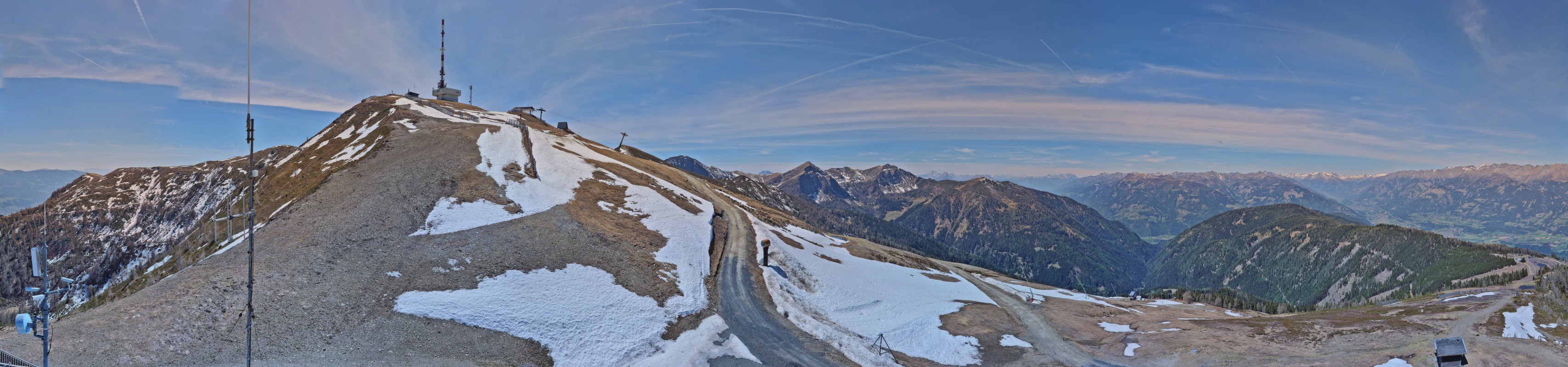Archiv Foto Webcam Goldeck: Panoramablick Gipfel