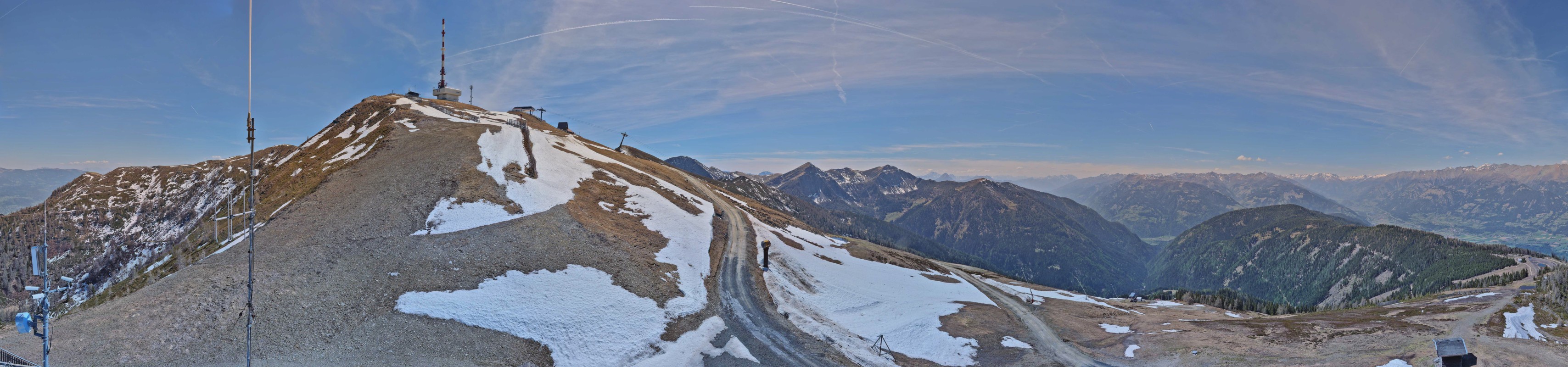 Archiv Foto Webcam Goldeck: Panoramablick Gipfel