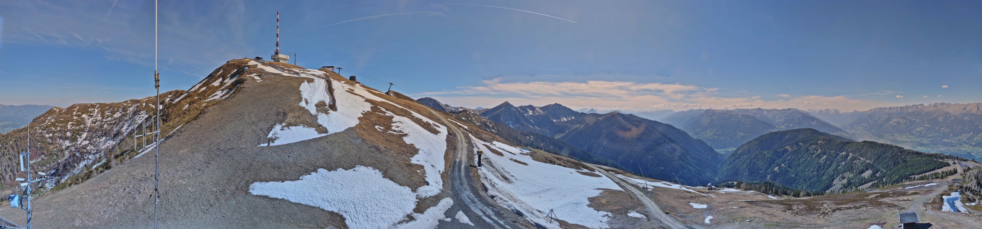 Archiv Foto Webcam Goldeck: Panoramablick Gipfel